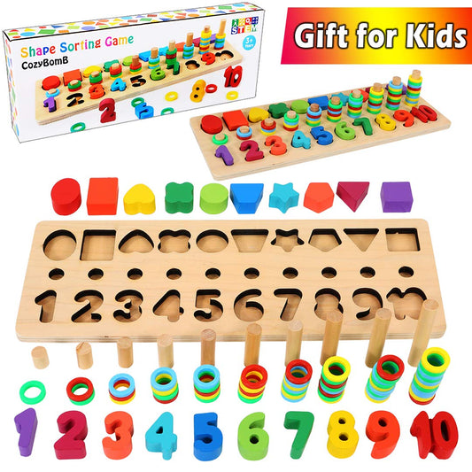 Number Shape Sorting Puzzle | CozyBomB™