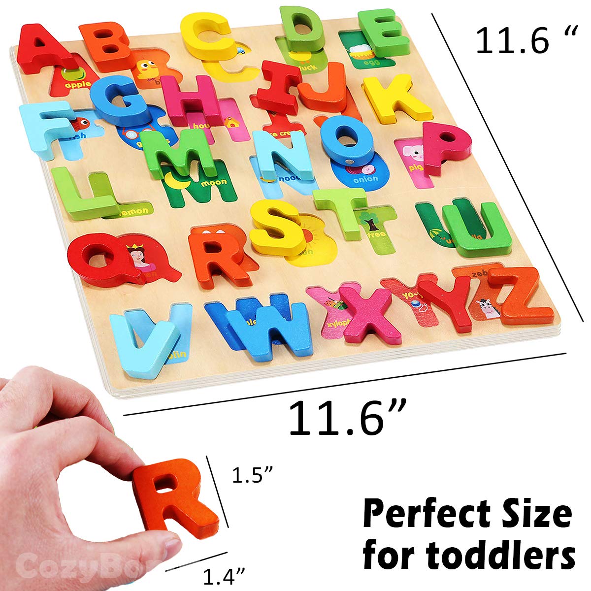 Wooden Alphabet Puzzle | CozyBomB™